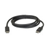 ATEN 2L-7D03DP DisplayPort cable 3 m Black 2L-7D03DP
