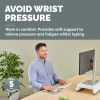 Fellowes Keyboard Wrist Rest Breyta Compact Keyboard Wrist Support with Antibacterial Protection Ergonomic Wrist Support Grey