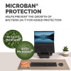 Fellowes Computer Desk Mat with Non-Slip Base Breyta Desk Mat with Antibacterial Protection Sand