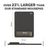 Fellowes XL Mouse Mat Wrist Rest Breyta XL Mouse Pad Wrist Support with Antibacterial Protection Ergonomic Mouse Mat Black