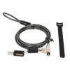 Laptop Lock (Nano) with two keys, Compatible with Nano style locks, 1.5m cable, Anti theft, Strong steel cable - metal with clear PVC jacket, Notebook, Lifetime Warranty