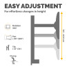 Fellowes Dual Monitor Arm - Vista Monitor Mount for 10KG 26 inch Screens - Ergonomic Adjustable Monitor Arm Desk Mount - Pan 180Â° Rotation 360Â°, VESA 75 x 75/100 x 100 - Black