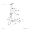 Neomounts DS45-600BL1 Single monitor stand 10-32"