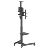 Trolley Mount Stand for TV & Monitors (crank handle height adjust), For screens: 37" to 65", VESA compatibility: all between 200x200 to 600x400mm -check the dimensions of the four mounting ho