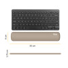 Fellowes Keyboard Wrist Rest Breyta Compact Keyboard Wrist Support with Antibacterial Protection Ergonomic Wrist Support Sand