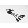 USB-C/USB-A Cable HUB 4 port (2x USB-C, 2x USB-A)