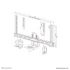 Neomounts AV50-500BL PTZ/UC camera shelf kit 43-110" - VESA - max 5 kg - universal