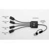 USB-C/USB-A Cable HUB 4 port (2x USB-C, 2x USB-A)