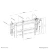 Neomounts LED-VW2000BLACK Videowall wall mount 32-75" - pop-out - max 70 kg