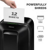 Fellowes Paper Shredder LX200 12 Sheet Mini Cut Shredder with 22 Litre Pull Out Bin Advanced Security P4