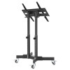 Holds One 23" to 70" TV up to 40 kg (88 lbs.), +45Â° Tilt, Low Height Ideal for Stages and Presenter Notes, Black