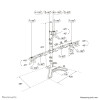 Neomounts DS45-600BL2-1 Triple monitor stand 10-32"