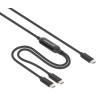 Dual USB-C to USB-C Charging Cable, 100W, 2m, Male to Two Males, Smart Power Splitter Cable, Charges Two Devices from One USB-C PD Port, Delivers up to 100W for single charging and up to 70W 
