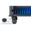 Laptop Charging Cart/Trolley via AC Adapter (UK) 20-bay, Install device's AC Adapter (power cables) into unit, Suitable for ALL laptops (to 16"), iPads, MacBooks, Chromebooks, other portable 