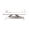 Fellowes Sit Stand Desk Riser - Lotus DX Height Adjustable Sit Stand Desk Converter with Cable Management & Antibacterial Protection - No Assembly Required - Max Weight 15.8KG - White