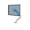 Fellowes Monitor Arm - Platinum Series Monitor Mount for 8KG 40 Inch Screens - Adjustable Monitor Desk Mount - Tilt 45Â° Pan 180Â° Swivel 360Â° Rotation 360Â°, VESA 75 x 75/100 x 100 - Silver