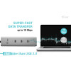 USB-C Charging Metal HUB 5port with USB-C video 8K + Power Delivery 85W