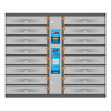 Kiosk Laptop Charging Cabinet USB-C 65W 16-bay (individual compartment - PIN locked), Suitable for USB-C laptops (to 17.3"), iPads, MacBooks, Chromebooks, other USB-C devices, Bays 448x328x12