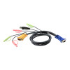 ATEN 2L5301U KVM cable Black 1.2 m 2L-5301U