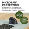 Fellowes Vertical Wireless Mouse Breyta Plus+ Ergonomic Right Handed Vertical Mouse with Antibacterial Protection Medium