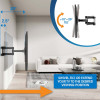Outdoor Wall Mount for TV & Monitors (Full Motion), For screens 37" to 65", VESA compatibility: all between 200x200mm to 600x400mm - check the dimensions of the four mounting holes on back of