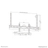 Neomounts AV45-500BL Laptop shelf kit 43-110" - VESA - max 2,5 kg - universal
