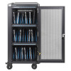 Laptop Charging Cabinet Trolley/Cart via USB-C 65W 16" 30-bay, Suitable for USB-C laptops (to 16"), iPads, MacBooks, Chromebooks, other USB-C devices, Bays 395x32.5x290mm, USB-C charging cabl