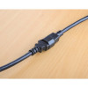 Power Cord/Cable, C14 Male to C13 Female (kettle lead), Monitor to CPU, 5m, 10A, Black, Lead, Lifetime Warranty