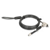 Laptop Lock (Nano) with two keys, Compatible with Nano style locks, 1.5m cable, Anti theft, Strong steel cable - metal with clear PVC jacket, Notebook, Lifetime Warranty