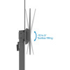 Trolley Mount Stand for TV & Monitors (crank handle height adjust), For screens: 37" to 120",VESA compatibility:all between 200x200 to 1000x600mm -check the dimensions of the four mounting ho