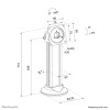 Neomounts DS15-632BL1 Tablet desk stand - max 3 kg | 6,6 lbs