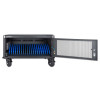 Laptop Charging Cart/Trolley via AC Adapter (UK) 20-bay, Install device's AC Adapter (power cables) into unit, Suitable for ALL laptops (to 16"), iPads, MacBooks, Chromebooks, other portable 