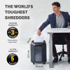 Fellowes Paper Shredder LX200 12 Sheet Mini Cut Shredder with 22 Litre Pull Out Bin Advanced Security P4