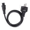 Mains Power Cord/Cable, Euro 2-pin (CEE 7/4 Schuko) plug to C5 Female (cloverleaf/triangular), 3m, 2.5A, Lead, Lifetime Warranty