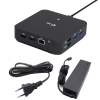 USB-C DP Dual HDMI Docking Station with Power Delivery 100 W + Universal Charger 100W