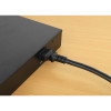 Power Cord/Cable, C14 Male to C13 Female (kettle lead), Monitor to CPU, 1m, 10A, Black, Lead, Lifetime Warranty