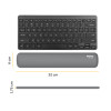 Fellowes Keyboard Wrist Rest Breyta Compact Keyboard Wrist Support with Antibacterial Protection Ergonomic Wrist Support Grey