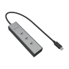 USB-C Charging Metal HUB 5port with USB-C video 8K + Power Delivery 85W