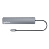 USB-C Dock/Hub, Ports (x7): USB-A (x3) and USB-C (x4), with Power Delivery (PD) 100W- requires external USB-C charger (not included). USB powered (no external power supply required) when PD i