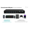 USB-C KVM Dock PRO for Three Hosts, Dual Video, with 2x Power Delivery, max 92W
