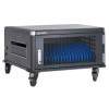 Laptop Charging Cart/Trolley via AC Adapter (UK) 20-bay, Install device's AC Adapter (power cables) into unit, Suitable for ALL laptops (to 16"), iPads, MacBooks, Chromebooks, other portable 