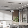 Projector Mount, Ceiling, Universal, Full Motion, Height Range: 745 to 1145mm, Max 35kg, White, 360Â° rotation, +/-20Â° Tilt, and +/-8Â° Swivel, Lifetime Warranty