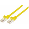 Network Patch Cable, Cat7 Cable/Cat6A Plugs, 1m, Yellow, Copper, S/FTP, LSOH / LSZH, PVC, RJ45, Gold Plated Contacts, Snagless, Booted, Lifetime Warranty, Polybag