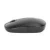 Manhattan MW3050 Wireless Optical Mouse, Black, 1200dpi, 2.4Ghz (up to 10m), USB, Ambidextrous, Three Button with Scroll Wheel, USB-A nano receiver, AA battery (included), Low friction base, 