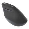 Manhattan Ergonomic Vertical Wireless Mouse (Right Handed), Black, Adjustable 800/1200/1600dpi, 2.4Ghz (effective range up to 10m), Six Button with Scroll Wheel, Nano USB-A receiver, AA batte