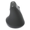 Manhattan Ergonomic Vertical Wireless Mouse (Right Handed), Black, Adjustable 800/1200/1600dpi, 2.4Ghz (effective range up to 10m), Six Button with Scroll Wheel, Nano USB-A receiver, AA batte