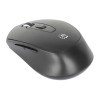 Manhattan MW6020 Wireless Mouse, Black, Adjustable 800/1200/1600dpi via top-mount push-button control, 2.4Ghz (effective range up to 10m), USB, Optical, Ambidextrous, Six Button with Scroll W