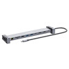 USB-C Dock/Hub with Card Reader and MST, Ports (x7): Ethernet, HDMI (x2 4k@60Hz), USB-A (x3) and USB-C, with Power Delivery (PD) 100W- requires external USB-C charger (not included). USB powe