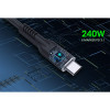 Fast USB-C to USB-C Cable (240W), 2m, 240W Laptop Charging + High-Speed Data & Video, Works with ALL Laptops (Note additional USB-C 240W wall charger needed), 40 Gbps Ultra-Fast Transfers, Ex