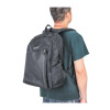 Manhattan Knappack Backpack 14.1", Black, LOW COST, Lightweight, Internal Laptop Sleeve, Accessories Pocket, Padded Adjustable Shoulder Straps, Water Bottle Holder, Three Year Warranty - 4405
